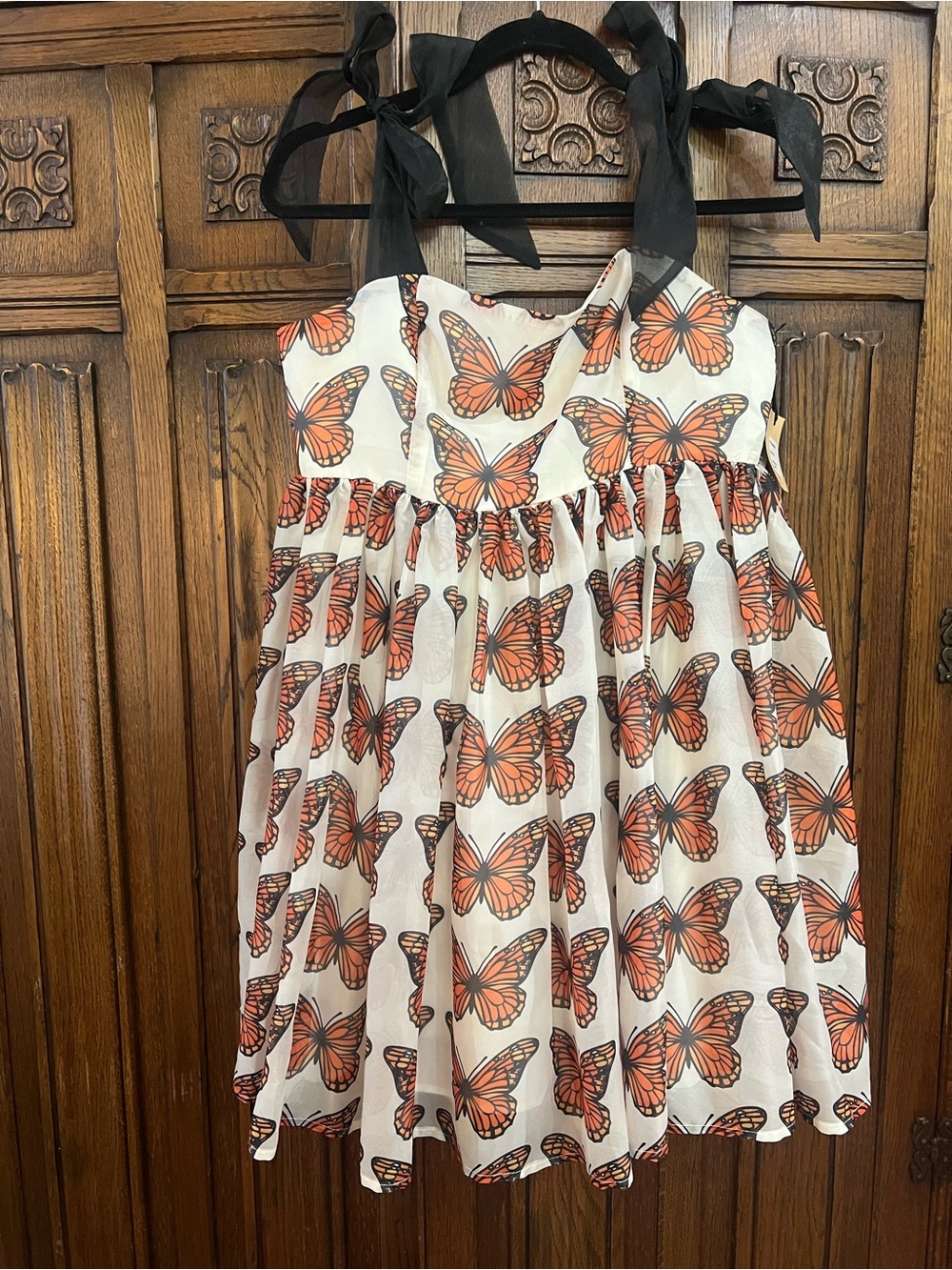 Smak Parlour Monarch Butterfly Babydoll dress Size Large